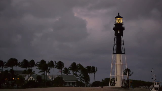 Hillsboro Turns On Lighthouse Pompano Beach Florida