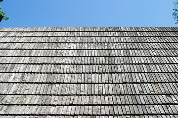 Shingled roof -old house