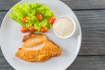 fried fish steak