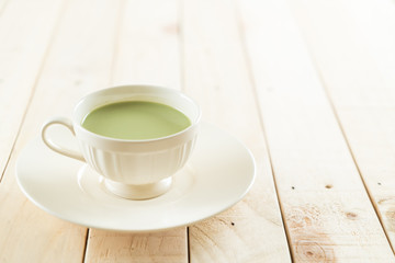 hot matcha latte