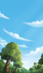 Naklejka premium illustration jungle