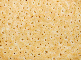 Pancake top view, background