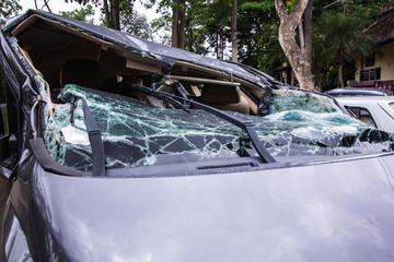 Parts car crash