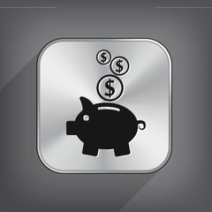 Pictograph of moneybox