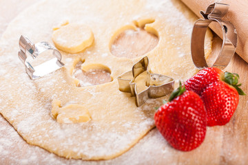 Erdbeere, Mürbeteig und Hasenförmchen 