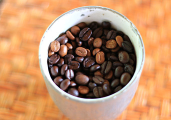 Coffee beans.