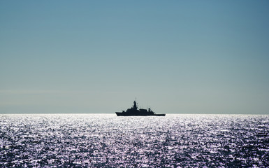 Schlachtschiff auf hoher See
