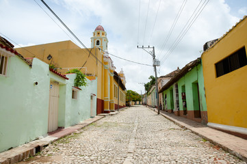 Fototapeta na wymiar Cobble Street - Trinidad - Cuba