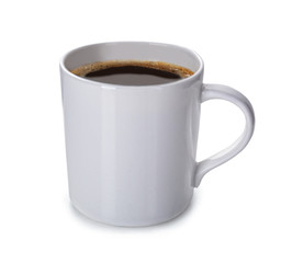 Cup of coffee isolated on white
