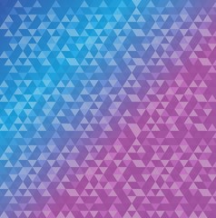 triangle shape pattern blue and purple background