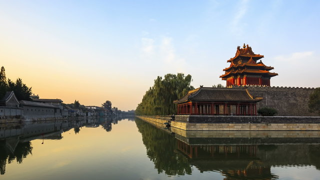 The Palace Museum (Forbidden City), Panning Shot,Time-lapse.