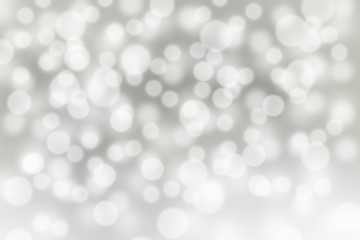 Silver Bokeh Background