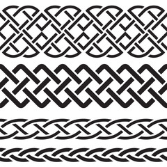 Set of Celtic Pattern Borders