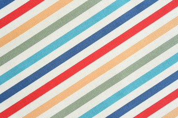 Colorful striped fabric texture.