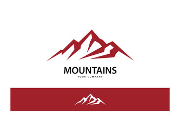Mountains Logo Vector