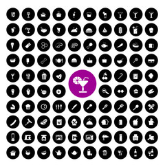 Food and drink icon set