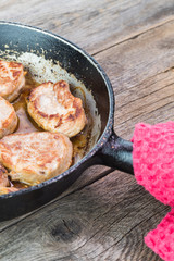 Seared pork tenderloin.