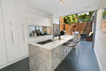 Modern gourmet kitchen interior