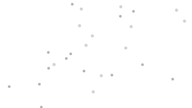 Abstract grey dots chaotic motion design. Video animation HD 1920x1080