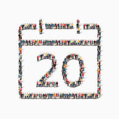  people    calendar date icon holiday