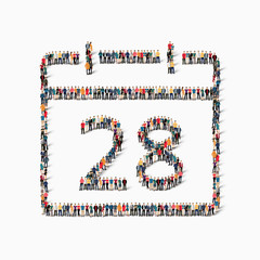  people    calendar date icon holiday