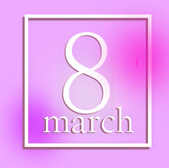 8th March International Women's day.
