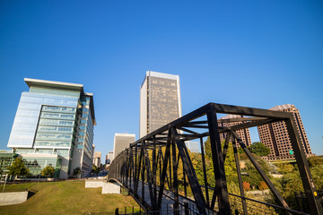 View of the skyline in Richmond, Virginia.