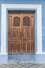 old door outdoors as background