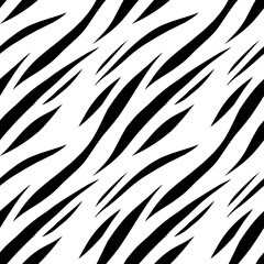 Animal abstract print monochrome seamless pattern
