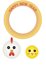 年賀状テンプレート　2017年　酉