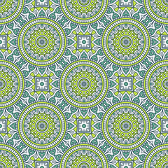 Ethnic floral seamless pattern