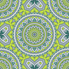 Ethnic floral seamless pattern