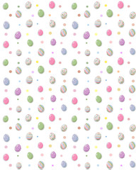 seamless pattern. Easter eggs