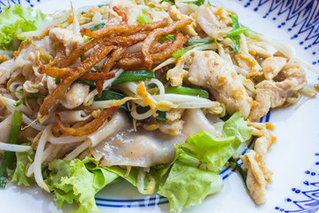 Stir fried Chicken Noodles and egg