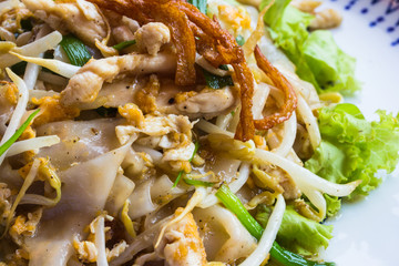 Stir fried Chicken Noodles and egg