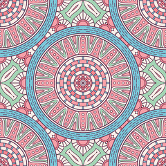 Ethnic floral seamless pattern