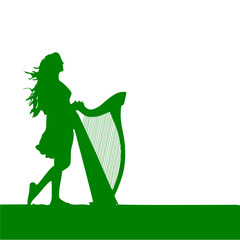 a green harp 