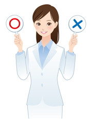 女性医師　薬剤師　マルバツ回答