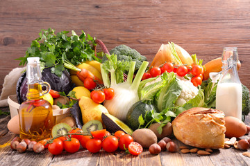 balanced diet food concept © M.studio