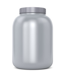Gray protein jar