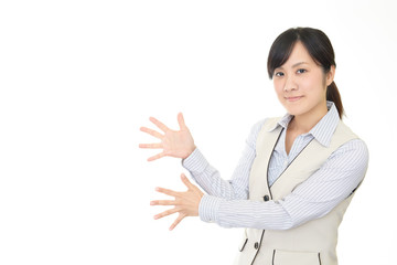 笑顔のビジネスウーマン