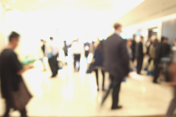 Obraz premium Blur of business Conference in the conference hall.