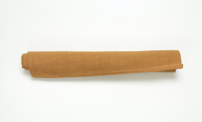 Brown cotton place mat