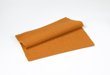 Brown woven cotton placemat