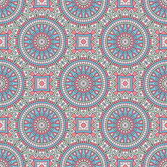 Ethnic floral seamless pattern