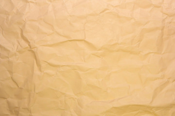 Crumpled recycle paper background and texture