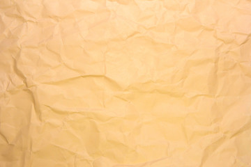 Crumpled recycle paper background and texture
