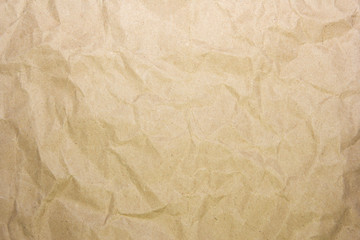 Crumpled recycle paper background and texture