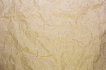 Crumpled recycle paper background and texture