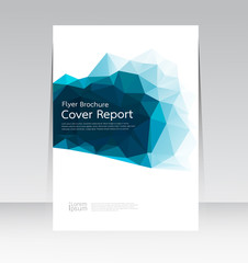Fototapeta premium Vector design for Cover Report Annual Flyer Poster in A4 size